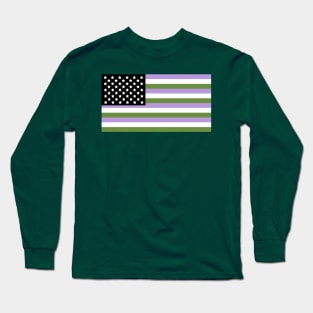 Gender Queer USA Long Sleeve T-Shirt